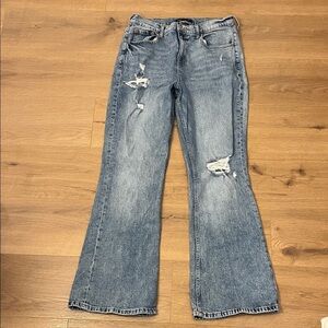 Aeropostale | Hogh Ride Flare distressed denim jeans Women’s size 12 stretch